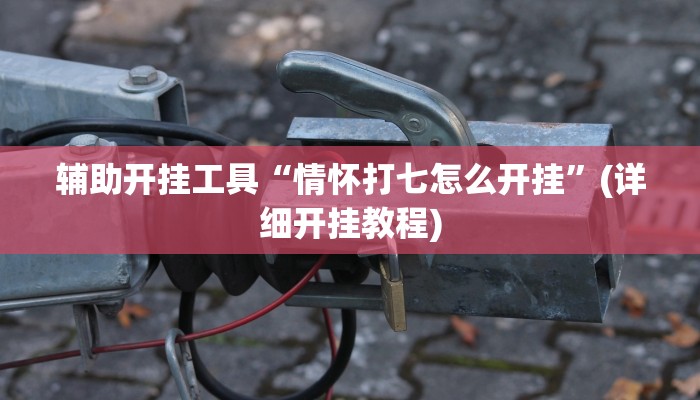 辅助开挂工具“情怀打七怎么开挂”(详细开挂教程)