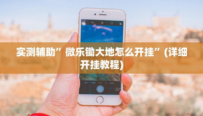 实测辅助”微乐锄大地怎么开挂”(详细开挂教程)