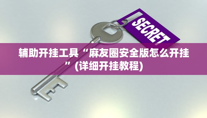 辅助开挂工具“麻友圈安全版怎么开挂”(详细开挂教程)