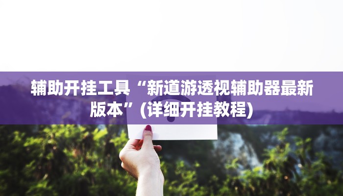 辅助开挂工具“新道游透视辅助器最新版本”(详细开挂教程)