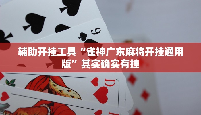 辅助开挂工具“雀神广东麻将开挂通用版”其实确实有挂