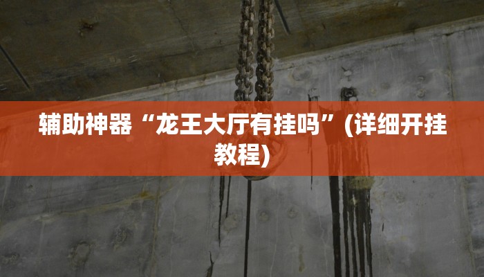 辅助神器“龙王大厅有挂吗”(详细开挂教程)