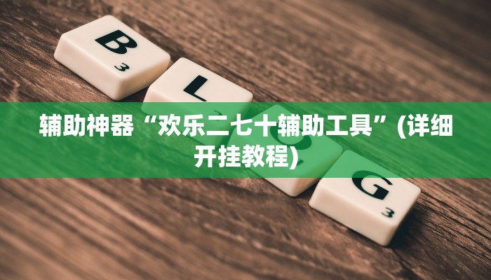 辅助神器“欢乐二七十辅助工具”(详细开挂教程)