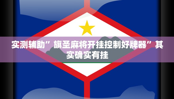 实测辅助”旗圣麻将开挂控制好牌器”其实确实有挂