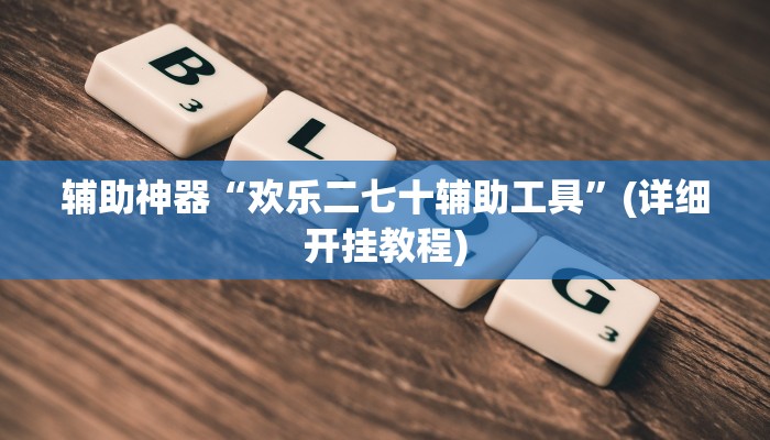 辅助神器“欢乐二七十辅助工具”(详细开挂教程)