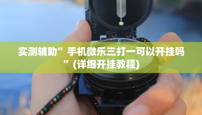 实测辅助”手机微乐三打一可以开挂吗”(详细开挂教程)