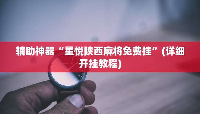 辅助神器“星悦陕西麻将免费挂”(详细开挂教程)
