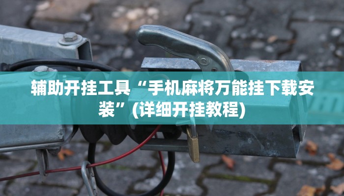 辅助开挂工具“手机麻将万能挂下载安装”(详细开挂教程)