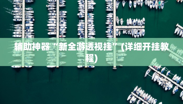 辅助神器“新全游透视挂”(详细开挂教程)